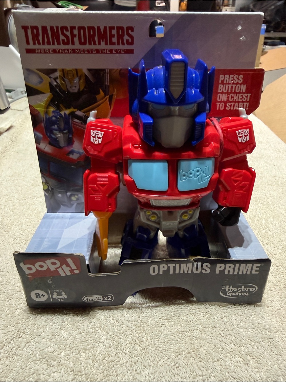 Hasbro Boo It! Optimus Prime Action Figure - Red & Blue